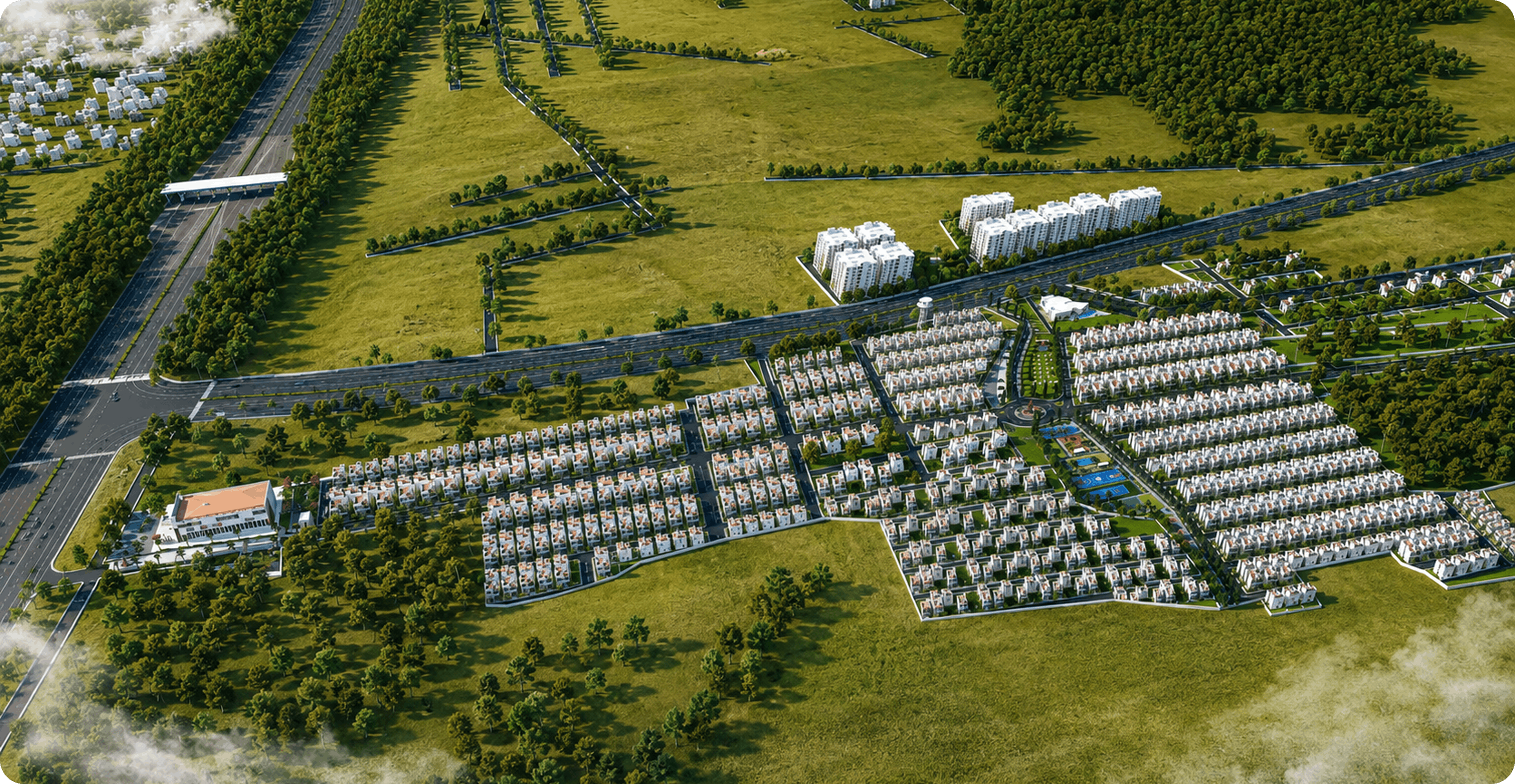 Mahidhara Fortune City master plan layout showing plotted community planning